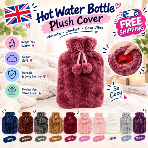 Hot water bottle - bottle, cover