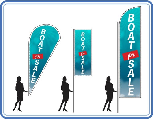 Boat for sale flags with - , poles